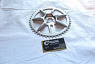 Aluminum Bicycle Sprocket BEFORE Chrome-Like Metal Polishing and Buffing Services