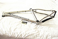 Litespeed Titanium Bicycle Frame BEFORE Chrome-Like Metal Polishing and Buffing Services