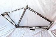 Lynskey Helix Titanium Bicycle Frame BEFORE Chrome-Like Metal Polishing and Buffing Services and Restoration Services