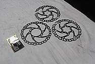 Steel Bicycle Brake Rotors for Custom Built Commuter/Trekking Bicycle BEFORE Chrome-Like Metal Polishing and Buffing Services / Restoration Services
