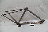 Titanium Lynskey R 340 Bicycle Frame BEFORE Chrome-Like Metal Polishing and Buffing Services / Restoration Services