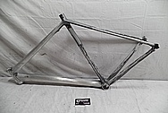 Aluminum Bicycycle Frame BEFORE Chrome-Like Metal Polishing - Aluminum Polishing