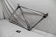 Aluminum Bicycycle Frame BEFORE Chrome-Like Metal Polishing - Aluminum Polishing