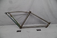 Steel Bicycycle Frame BEFORE Chrome-Like Metal Polishing - Steel Polishing