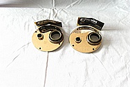 Japanese 1930's WWII 20x120 Toko Aluminum and Brass Binoculars AFTER Chrome-Like Metal Polishing and Buffing Services