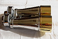 Japanese Aluminum and Brass Binoculars AFTER Chrome-Like Metal Polishing and Buffing Services