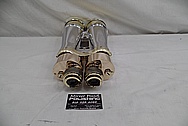 Aluminum and Brass Vintage 1940's WWII Japanese Warship Binoculars AFTER Chrome-Like Metal Polishing - Aluminum and Brass Polishing