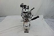 Vintage USA Navy Vessel Binoculars and Stand Plus Custom Stainless Steel Platform AFTER Chrome-Like Metal Polishing and Buffing Services - Aluminum Polishing & Stainless Steel Polishing - Binocular Polishing 