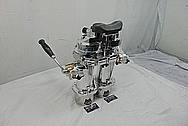 Vintage USA Navy Vessel Binoculars and Stand Plus Custom Stainless Steel Platform AFTER Chrome-Like Metal Polishing and Buffing Services - Aluminum Polishing & Stainless Steel Polishing - Binocular Polishing