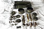 Japanese 1930's WWII 20x120 Toko Aluminum and Brass Binoculars BEFORE Chrome-Like Metal Polishing and Buffing Services