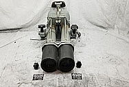 Vintage USA Navy Vessel Aluminum Binoculars and Cast Iron Stand BEFORE Chrome-Like Metal Polishing and Buffing Services / Restoration Services - Binocular Polishing - Aluminum Polishing Steel Polishing