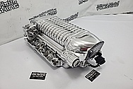 Aluminum Whipple Supercharger AFTER Chrome-Like Metal Polishing and Buffing Services - Aluminum Polishing Services