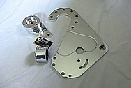 Ford Mustang V8 Aluminum F1A Blower / Supercharger Bracket, Pulley and Bracket AFTER Chrome-Like Metal Polishing and Buffing Services