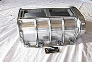 Aluminum 671 Blower Case BEFORE Chrome-Like Metal Polishing and Buffing Services
