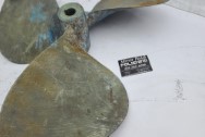 Brass Boat Prop BEFORE Chrome-Like Metal Polishing | Boat Prop Polishing | Brass Polishing Services