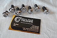 AC Compressor Steel Bolt Heads AFTER Chrome-Like Metal Polishing and Buffing Services / Restoration Services