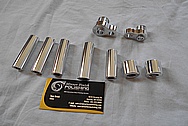 Aluminum Hardware Pieces AFTER Chrome-Like Metal Polishing - Aluminum Polishing Services 