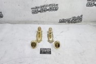 Brass Door Hardware Pieces AFTER Chrome-Like Metal Polishing and Buffing Services / Restoration Services - Steel Polishing and Brass Polishing Service