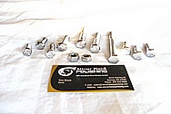 Stainless Steel Bolts / Hardware AFTER Chrome-Like Metal Polishing and Buffing Services