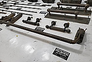 Elementary School Brass and Steel Hardware Project BEFORE Chrome-Like Metal Polishing and Buffing Services / Restoration Services - Steel Polishing and Brass Polishing Service
