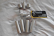 Aluminum Hardware Pieces BEFORE Chrome-Like Metal Polishing - Aluminum Polishing Services 