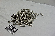 Fastenal Stainless Steel Cap Head Bolts BEFORE Chrome-Like Metal Polishing and Buffing Services - Stainless Steel Polishing - Manufacturer Polishing Services