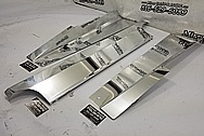 Aluminum Underhood Truck Shielding Brackets AFTER Chrome-Like Metal Polishing and Buffing Services / Restoration Services - Bracket Polishing - Aluminum Polishing