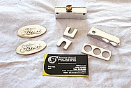 Aluminum Engine Brackets AFTER Chrome-Like Metal Polishing and Buffing Services