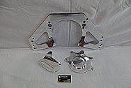 Aluminum V8 Engine Firewall Mount Bracket & Mount Bracket AFTER Chrome-Like Metal Polishing and Buffing Services / Restoration Services