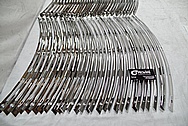 Stainless Steel Harley Davidson Production Windshield Trim Brackets AFTER Chrome-Like Metal Polishing - Stainless Steel Manufacturing Polishing / Production Polishing