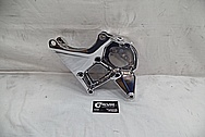 2007 Chevrolet Corvette Aluminum Alternator / Power Steering Mount Bracket AFTER Chrome-Like Metal Polishing - Aluminum Polishing