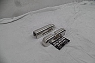 Boat Dock Tie Down Stainless Steel Brackets AFTER Chrome-Like Metal Polishing - Stainless Steel Polishing