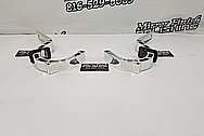 Aluminum Hood Mount Brackets AFTER Chrome-Like Metal Polishing and Buffing Services - Aluminum Polishing