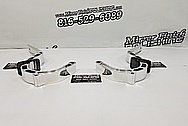 Aluminum Hood Mount Brackets AFTER Chrome-Like Metal Polishing and Buffing Services - Aluminum Polishing