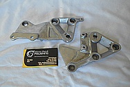Aluminum Motorcycle Brackets BEFORE Chrome-Like Metal Polishing and Buffing Services / Restoration Service
