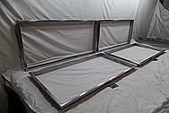 Stainless Steel Window Sill Brackets / Frames BEFORE Chrome-Like Metal Polishing and Buffing Services / Restoration Services