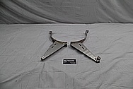 Stainless Steel Tank Holder Brackets BEFORE Chrome-Like Metal Polishing and Buffing Services / Restoration Services