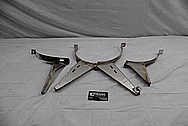 Stainless Steel Tank Holder Brackets BEFORE Chrome-Like Metal Polishing and Buffing Services / Restoration Services