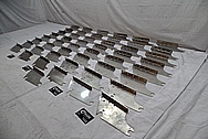 Stainless Steel Harley Davidson Production Brackets BEFORE Chrome-Like Metal Polishing - Stainless Steel Manufacturing Polishing / Production Polishing