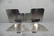 Stainless Steel Custom Truck Mudflap Brackets BEFORE Chrome-Like Metal Polishing and Buffing Services - Stainless Steel Polishing