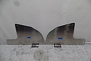 Stainless Steel Custom Truck Mudflap Brackets BEFORE Chrome-Like Metal Polishing and Buffing Services - Stainless Steel Polishing