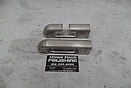 Boat Dock Tie Down Stainless Steel Brackets BEFORE Chrome-Like Metal Polishing - Stainless Steel Polishing