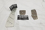 Aluminum/ Titanium Pedals BEFORE Chrome-Like Metal Polishing and Buffing Services - Aluminum Polishing & Titanium Polishing 