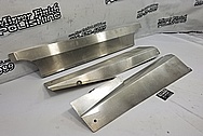 Aluminum Underhood Truck Shielding Brackets BEFORE Chrome-Like Metal Polishing and Buffing Services / Restoration Services - Bracket Polishing - Aluminum Polishing