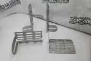 Steel Brackets BEFORE Chrome-Like Metal Polishing and Buffing Services / Restoration Services - Steel Polishing - Bracket Polishing 