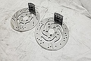 Harley Davidson Motorcycle Stainless Steel Brake Rotors AFTER Chrome-Like Metal Polishing and Buffing Services / Restoration Services - Stainless Steel Polishing - Motorcycle Polishing