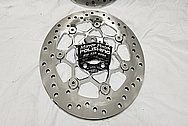 Steel Motorcycle Brake Rotors AFTER Chrome-Like Metal Polishing - Steel Polishing