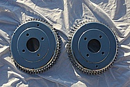 Automotive Steel Brake Hub AFTER Chrome-Like Metal Polishing and Buffing Services