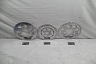 Suzuki VZR1800 M109r Stainless Steel Brake Rotors AFTER Chrome-Like Metal Polishing and Buffing Services / Restoration Services