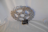 Motorcycle Steel Brake Rotor AFTER Chrome-Like Metal Polishing - Steel Polishing